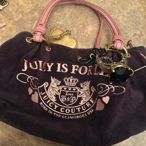 Juicy Couture vintage purple and Pink Shoulder Bag y2k